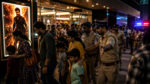 Vijay's Jana Nayagan movie screening controversy in Chennai after children were found inside an A-rated theatre show.