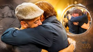 Salman Khan hugging Sanjay Dutt during an emotional reunion, highlighting the strong Salman Sanjay Friendship that has lasted for decades.