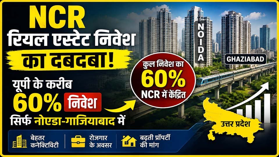 NCR Real Estate Investment: यूपी के प्रॉपर्टी निवेश में नोएडा-गाजियाबाद का दबदबा
