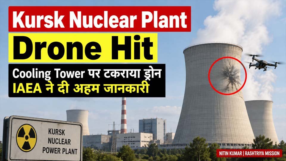 Kursk Nuclear Plant Drone Hit: Cooling Tower पर टकराया ड्रोन, IAEA ने दी अहम जानकारी