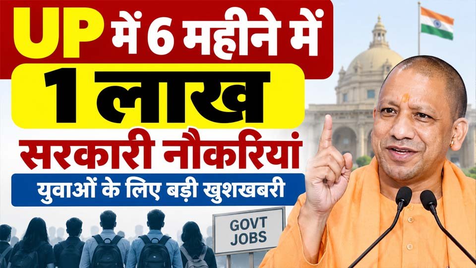 UP सरकारी नौकरी 2026: छह महीने में 1 लाख युवाओं को नौकरी देने का लक्ष्य