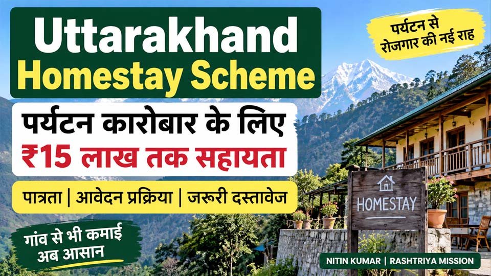 Uttarakhand Homestay Scheme: पर्यटन कारोबार के लिए लोन आधारित सहायता का मौका