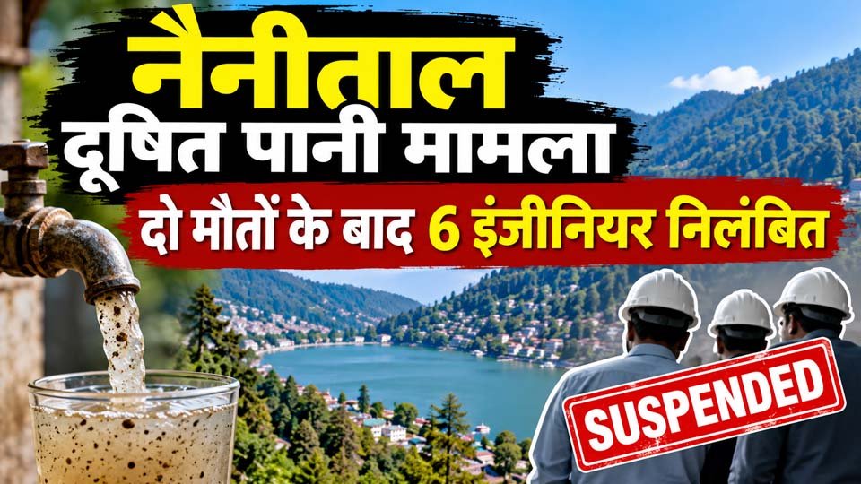 नैनीताल दूषित पानी मामला: दो मौतों के बाद 6 इंजीनियर निलंबित