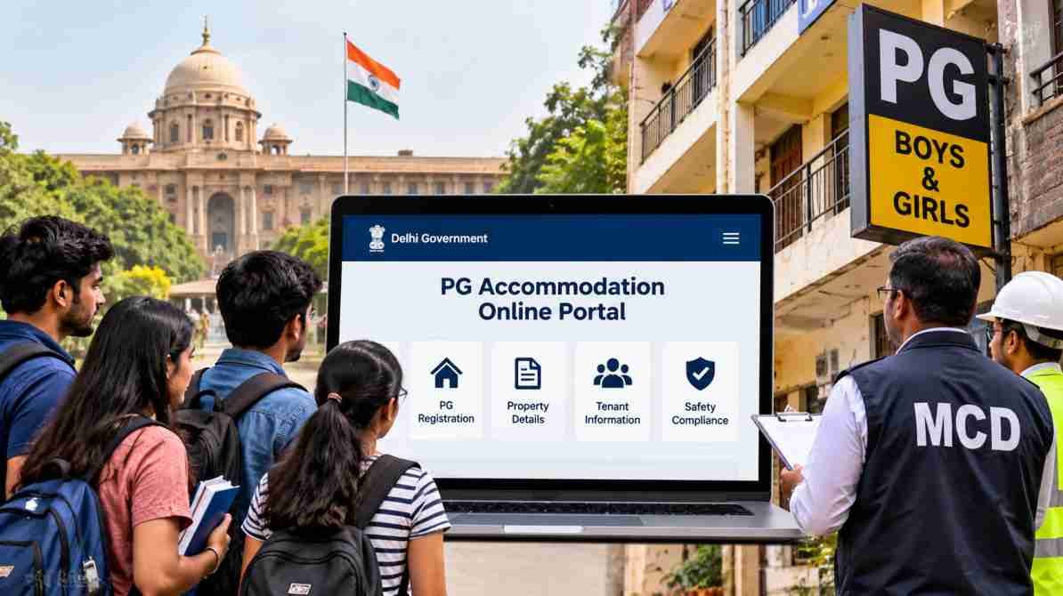 दिल्ली PG आवास ऑनलाइन पोर्टल से छात्रों की सुरक्षा और पीजी आवासों की निगरानी
