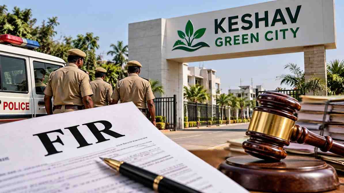 सीतापुर केशव ग्रीन सिटी FIR, बिल्डर समेत सात लोगों के खिलाफ मामला दर्ज होने की खबर।